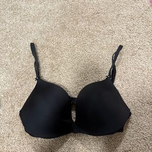 Victorias Secret Plunge Black Bra Bow Twist‎ Detail 34C